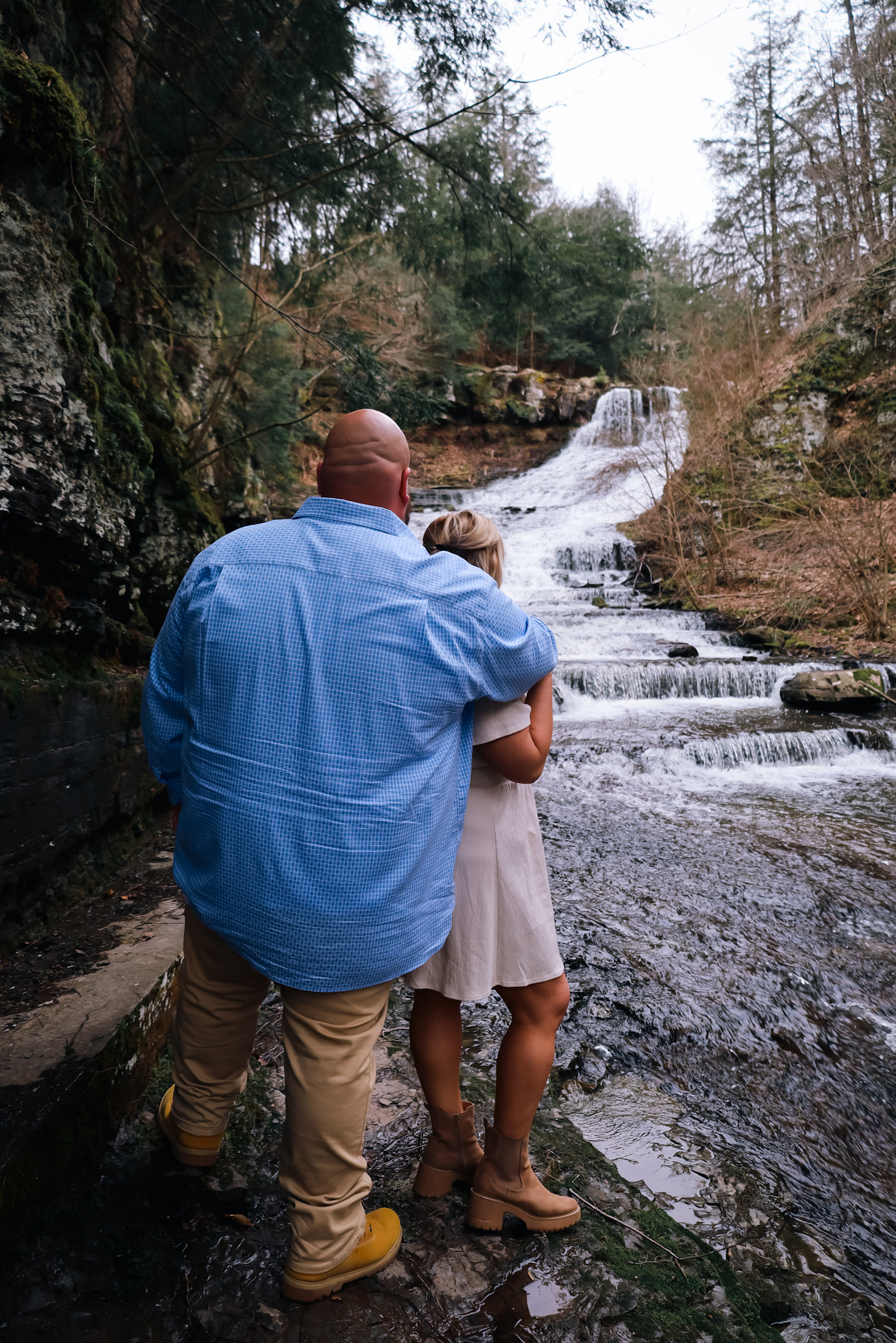 Couples Shoot At Renssleaville Falls